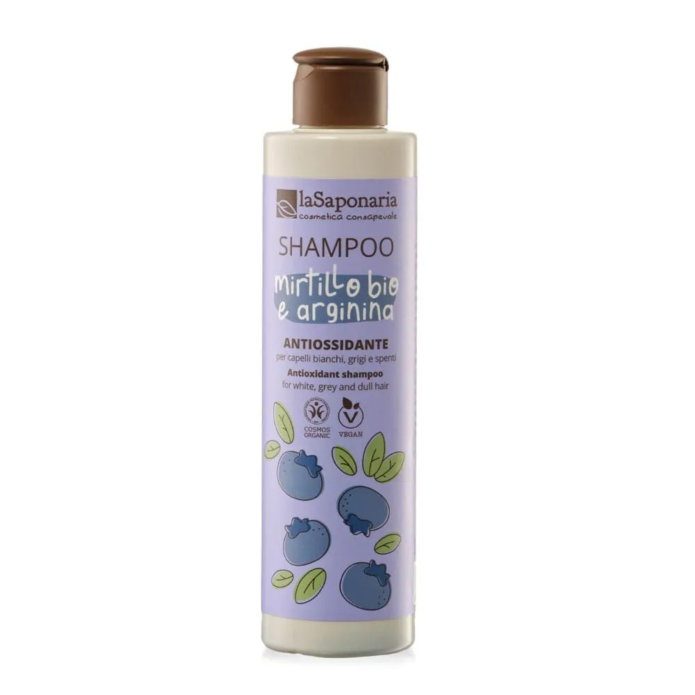 laSaponaria Antioxidant shampoo voor grijs haar met BIO bosbes en arginine 200 ml
