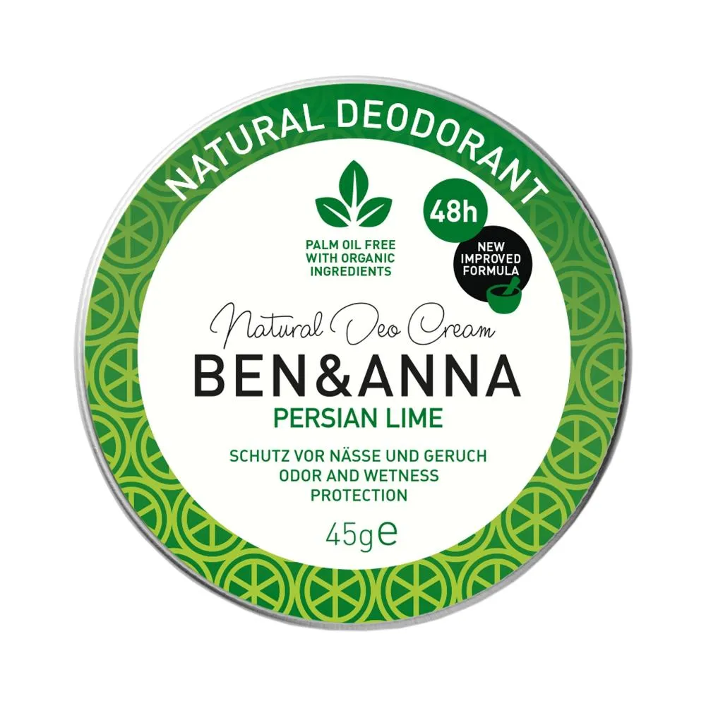 Ben & Anna Crème deodorant Perzische limoen (45 g)
