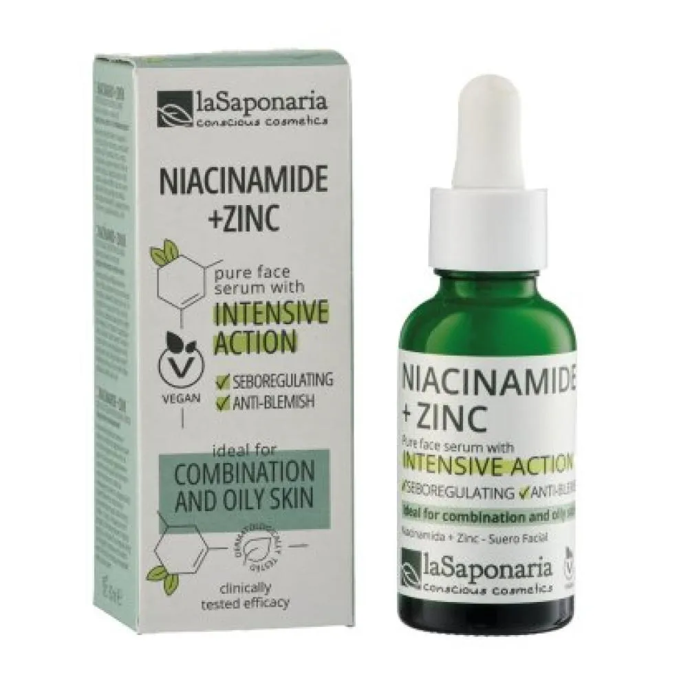 laSaponaria Gezichtsserum - Niacinamide Zink (30 ml)