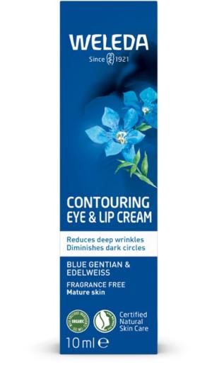 Verstevigende crème voor oog- en lipcontour Blauwe gentiaan en alpenviooltje