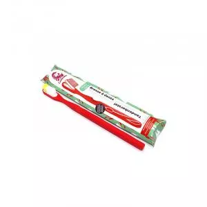 Lamazuna Bioplastische tandenborstel met vervangbare kop, medium hard, rood