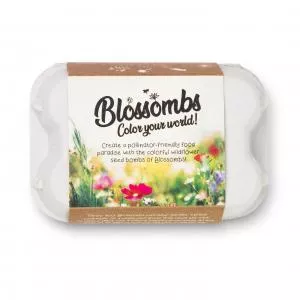 Blossombs Zaadbommen - Ei-geschenkverpakking (6 stuks) - origineel en praktisch geschenk