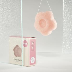 Reinigingsspons Konjac met roze klei (lichaam)