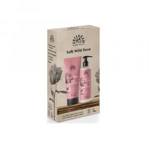 Geschenkset douchegel en bodylotion wilde roos