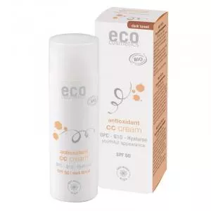 Eco Cosmetics CC cream SPF 30 BIO - dark (50 ml) - uitgebreide verzorging voor uw huid