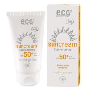 Zonnebrandcrème SPF 50 BIO (75 ml) - licht getint