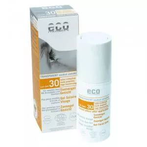 Eco Cosmetics Zonnebrandcrème Transparante Gezichts Gel SPF 30 (30 ml)