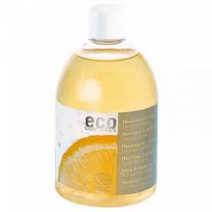 Eco Cosmetics Vloeibare zeep met citroengeur BIO (navulling 500 ml) - 2 in 1: voor het wassen van handen en lichaam