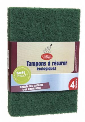 La Droguerie Ecologique van Roughen sponzen voor vuile oppervlakken (4 stuks)