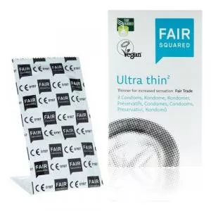 Fair Squared Condoom Ultra Thin (3 stuks) - veganistisch en fair trade