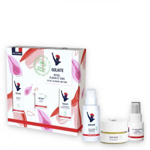 Erotische set Verzorging & Plezier - Ritual Pleasure & Care BIO - glijmiddel, orgastische gel en vulva balsem