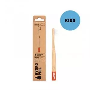 Hydrophil Bamboe tandenborstel voor kinderen (zacht) - rood