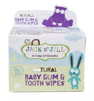 Jack n Jill Vochtige doekjes voor kinderen voor tandvlees en tanden (25 stuks)