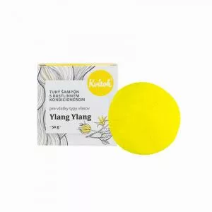 Kvitok Stugge shampoo met conditioner voor licht haar Ylang Ylang XXL (50 g) - schuimt heerlijk