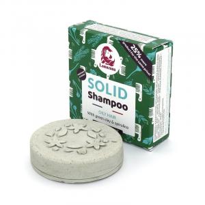 Vaste shampoo voor vet haar met groene klei en spirulina (70 g)