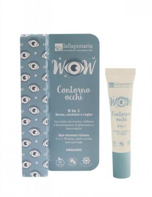 Oogcontourcrème 3 in 1 BIO (15 ml) - voor rimpels, kringen en wallen onder de ogen