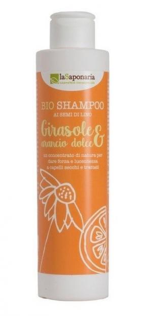 Shampoo met zonnebloem en zoete sinaasappel BIO (200 ml)