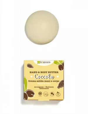 laSaponaria Coccola Solid Hand and Body Butter (80 ml) - verwennerij en voeding