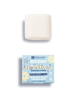 Vaste deodorant Cotton Cloud BIO (40 g) - zonder parfum en zuiveringszout