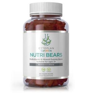 Nutri Bears - gummibeertjes, multivitamine voor kinderen, aardbei 90st