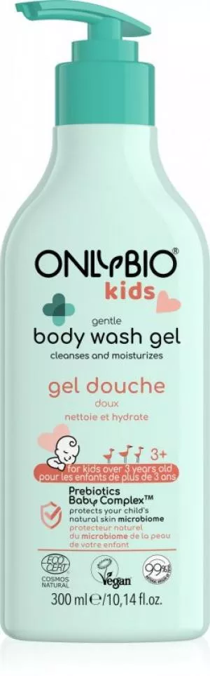OnlyBio Zachte wasgel voor kinderen vanaf 3 jaar (300 ml) - met een delicate geur