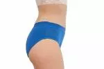 Pinke Welle Menstruatie Slipje Bikini Blauw - Medium - Medium kleur. en lichte menstruatie (L)
