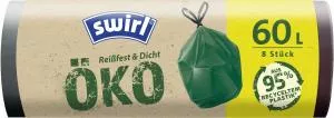 Swirl Eco oprolbare zakken (8 stuks) - 60 l - 95% gerecycled materiaal
