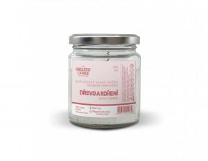 The Greatest Candle Zero-waste kaars in glas (120 g) - hout en kruiden - gaat ca. 30 uur mee