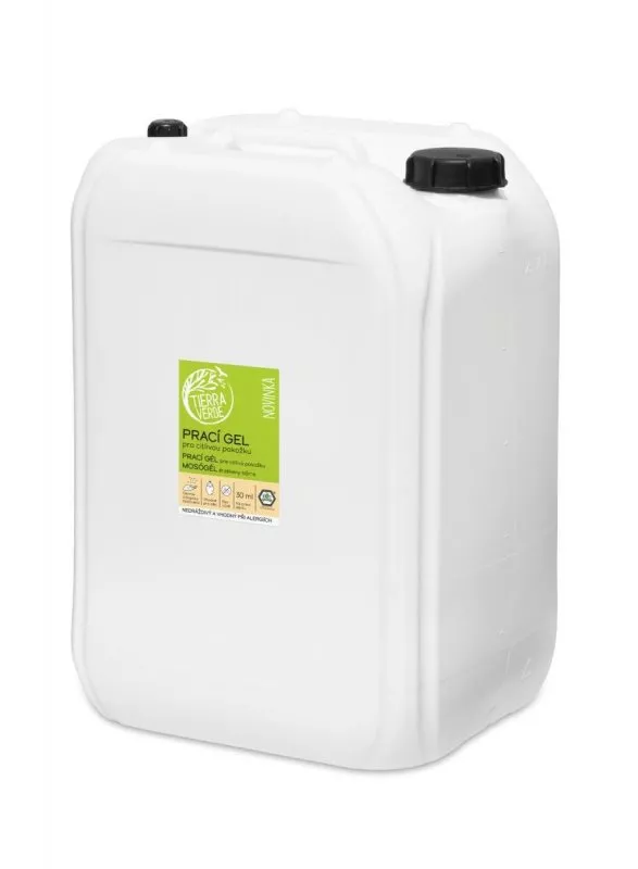 Tierra Verde Wasgel voor de gevoelige huid (5 l) - ideaal voor eczeempatiënten, allergiepatiënten en kinderen
