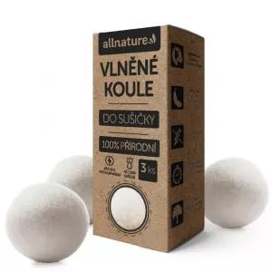 Allnature Wolbolletjes voor droger 3 stuks