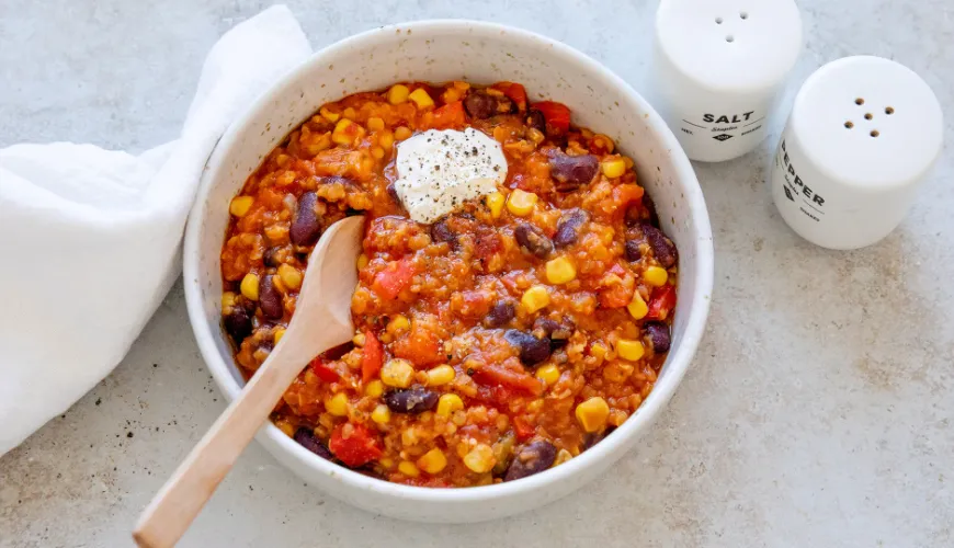 Heerlijke en snelle chili sin carne vol gezondheid