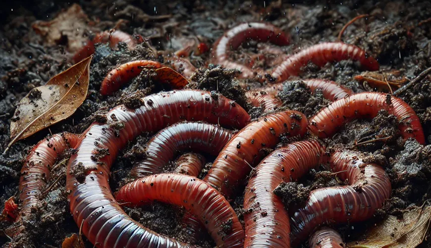 Californische regenwormen zijn gemakkelijke helpers in de tuin