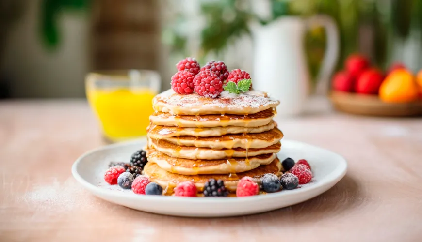 Probeer het recept voor pannenkoeken zonder melk